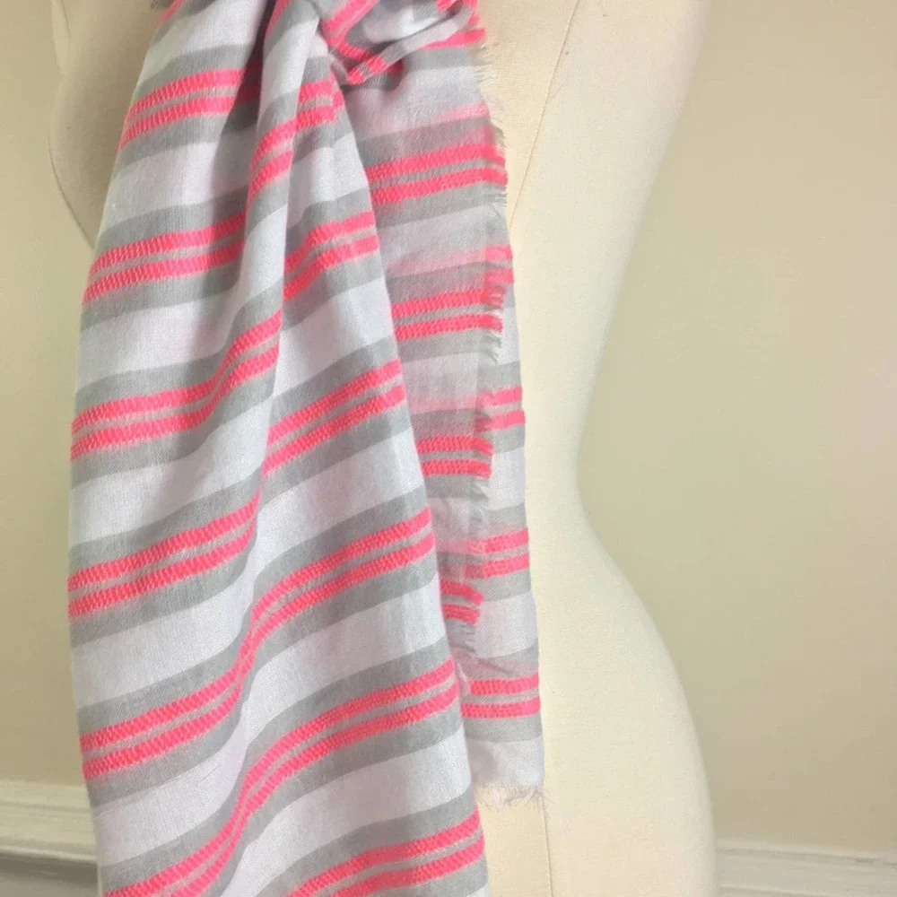 Oliver Bonas Scarf - Grey Pink